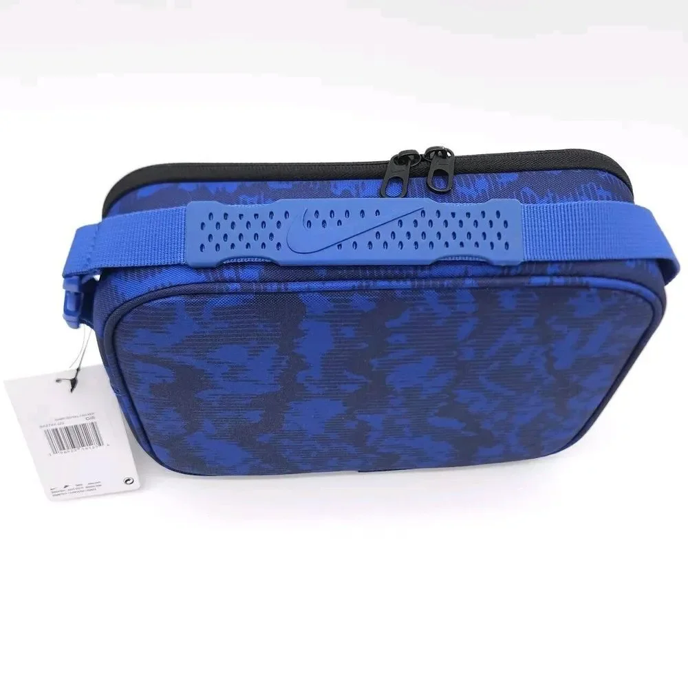 Nike Hardshell 4L Lunch‎ Box Game Royal Silver Handle School Cooler Bag Swoosh